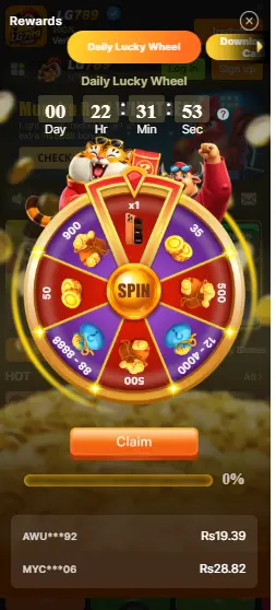 lg789 game wheel